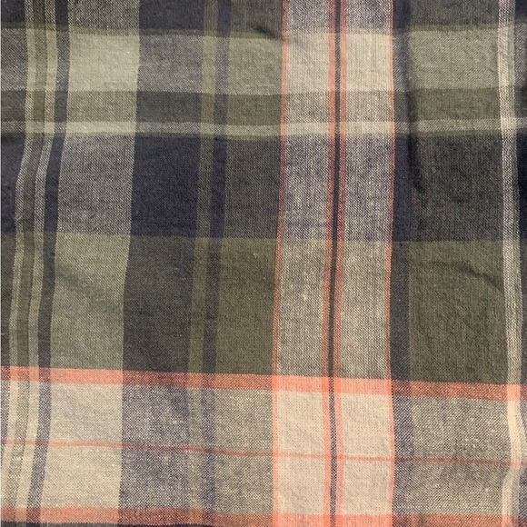 Old Navy | Plaid Short Sleeve Button Down Shirt Size Large (10-12) Army - Picture 6 of 9